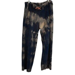 Unisex M Blue Bleach Dye Sweat Pants Size 3X